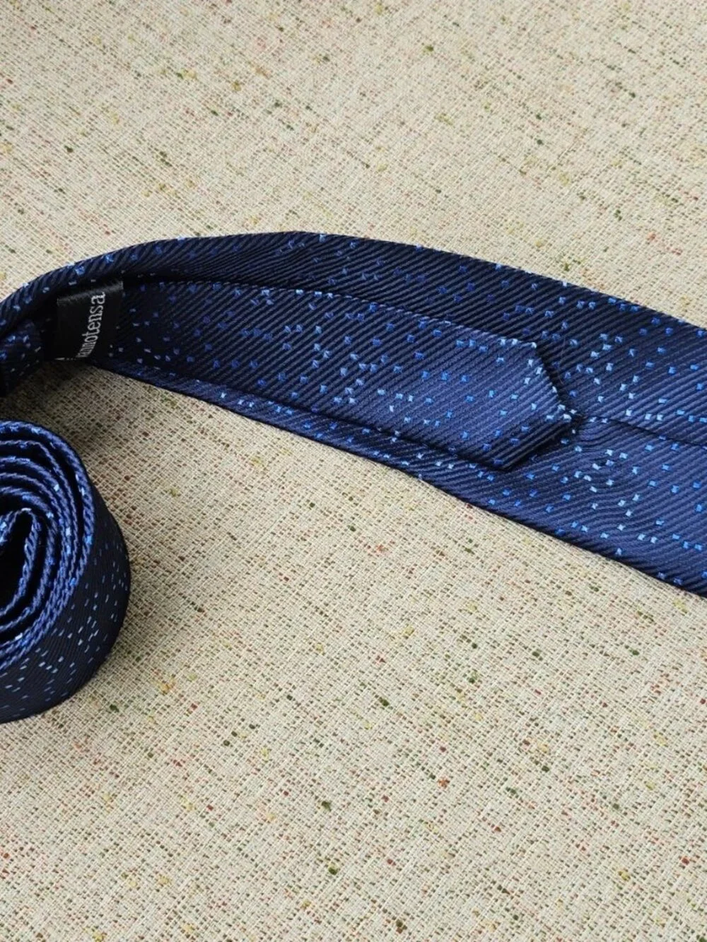 Vannotensa Men Tie Fashion Necktie Dark Blue Classic Tie Polyester Ties New